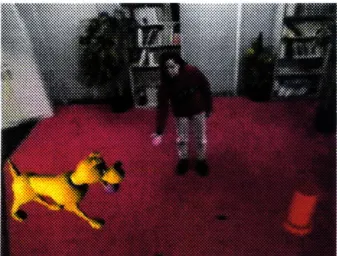 Figure  10:  interacting  with  a virtual dog