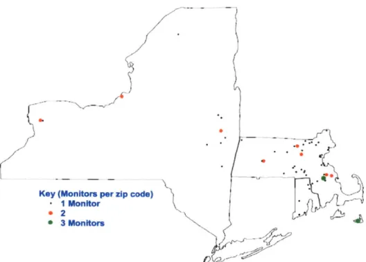 Figure 14: Locations of Homes in Disaggregation  Study