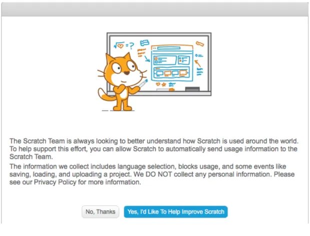 Figure 3-2: The Consent dialog the user the first time they open the SDE.