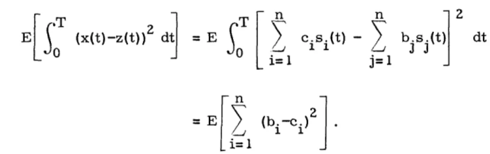 Fig.  12.  The  best  linear  estimator  for  the  parameters  c..