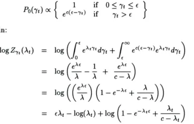 Figure  4.3  shows  the  above  prior  and  its associated  penalty  terms  under  different  settings  of c  and  e.