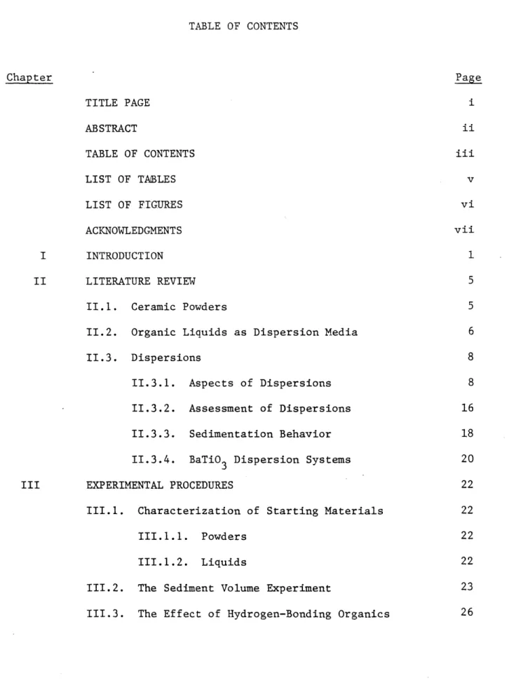 TABLE  OF CONTENTS