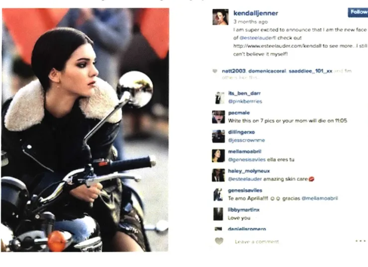 Figure 7.  The  Instagram Page of Kendall Jenner ksndljenner