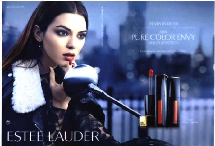 Figure 8.  Kendall  Jenner as a Brand Ambassadorfor  an Estee Lauder Beauty  Campaign