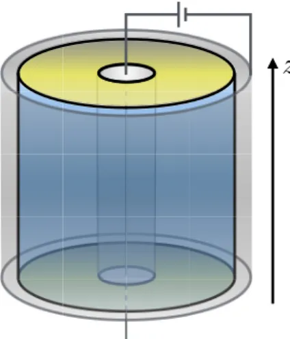 FIG. 1. Schematic of the topological coaxial cable geometry.