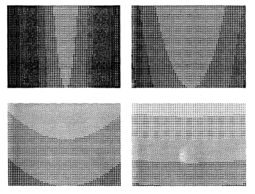 Figure  5:  Four  images  from  the  sequence  used  in  the  motion  vector  computation  experiment