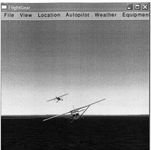 Figure  1-8:  FlightgearVO.9.2  visualization  support  for  the  HWIL  simulation environment.