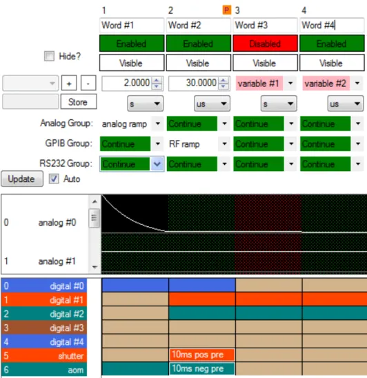 FIG. 2. Screenshot of the main sequence editing user interface.