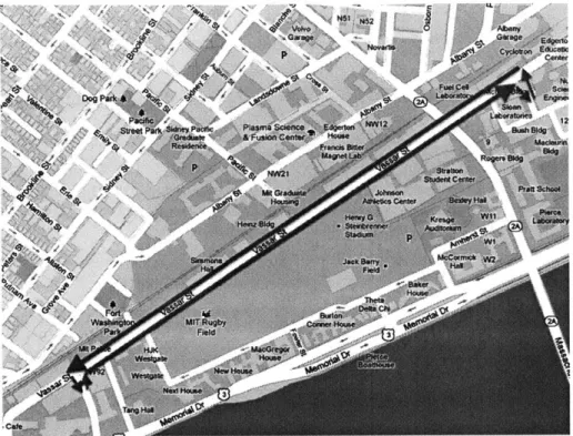 Figure  3-3:  V2V  microexperiment  test route