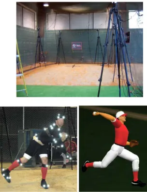 Figure 4: Nodes initially applied to player (left) and fully  taped up during data taking (right) 