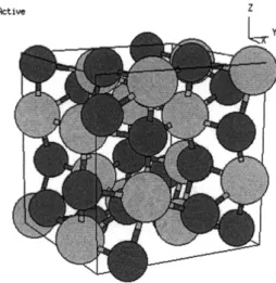 Figure  2-5:  Crystalline  structure  of  A1 2 0 3  with  the  aluminum  ions  in  grey  and  the oxygen  ions  in  red