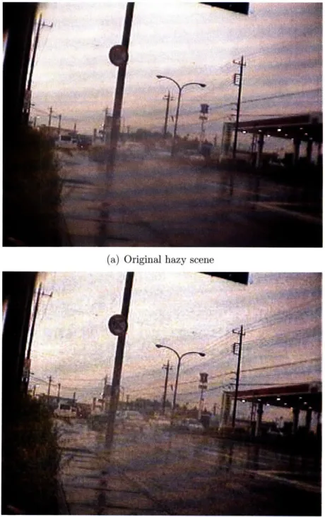 Figure  4-3:  Enhancement  result  of  a hazy  scene