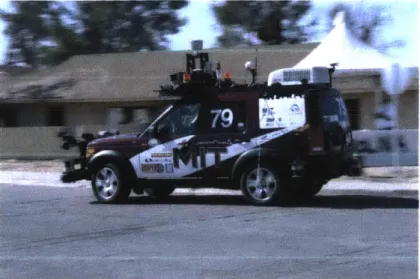 Figure  1-3:  MIT's  Urban  Challenge  vehicle.  The  grey  cylindrical  sensor  at  the top  is a Velodyne  LIDAR  sensor