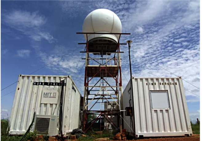 Figure 2-1: The MIT radar installation at Niamey. Photograph taken 16 September 2006 by Brian Russell.