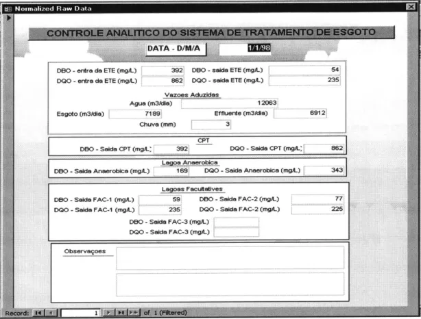 Figure 3-5  : Data Entry/Data View  Form
