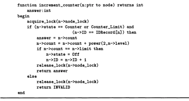 Figure  2-8:  Code for  counting  in  DDT