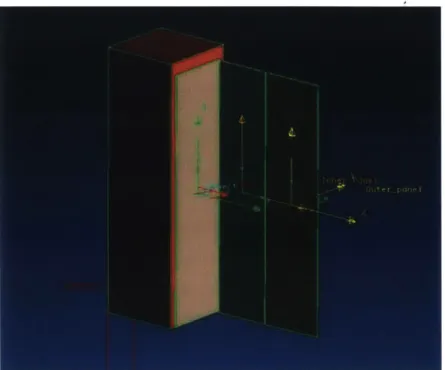 Figure  3-10:  The  SimXpert  model  of  the  EM  solar  panel  deployment  test.