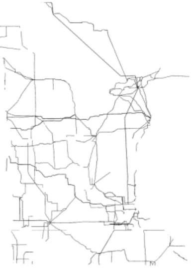 Figure 9: Transmission Line Map for MatLab Analysis