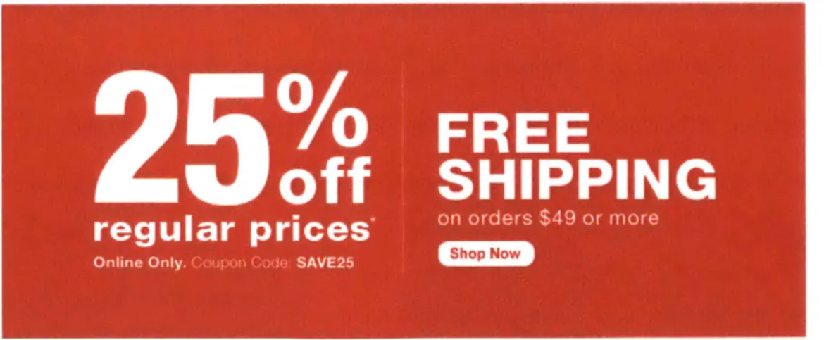 Figure 4.8  (CVS.com)  - Example  advertisement regarding E-Commerce  Shipment