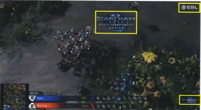 Figure 4- Screen  grab from  Starcraft 2  WCS  Match