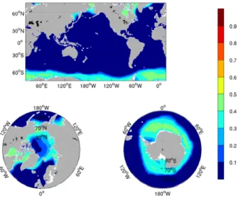 Figure : modelled std – sea ice concentration