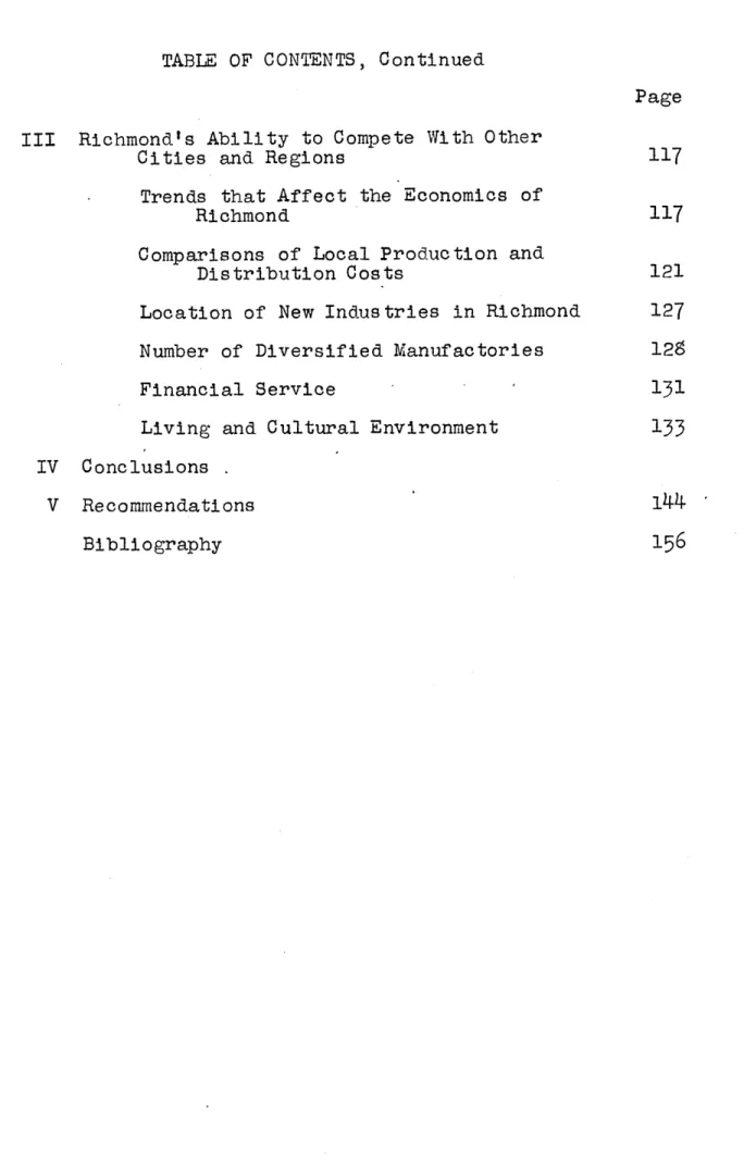 TABLE  OF  CONTENTS,  Continued