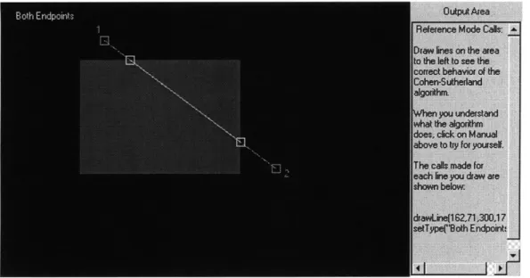 Figure 6:  Cohen-Sutherland  Line  Clipping in Reference  Mode