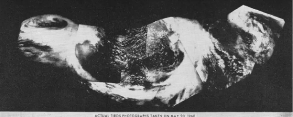 Figure 8 – Composite image composed of several images from the first meteorological  satellite TIROS-I