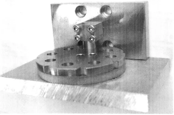 Figure 3.1.1:  Picture of Elbow  Die, Molds,  and Baseplate