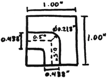 Figure 3.1.4:  Picture  of Elbow Die Figure 3.1.5:  Cross  Cut  of Elbow Die