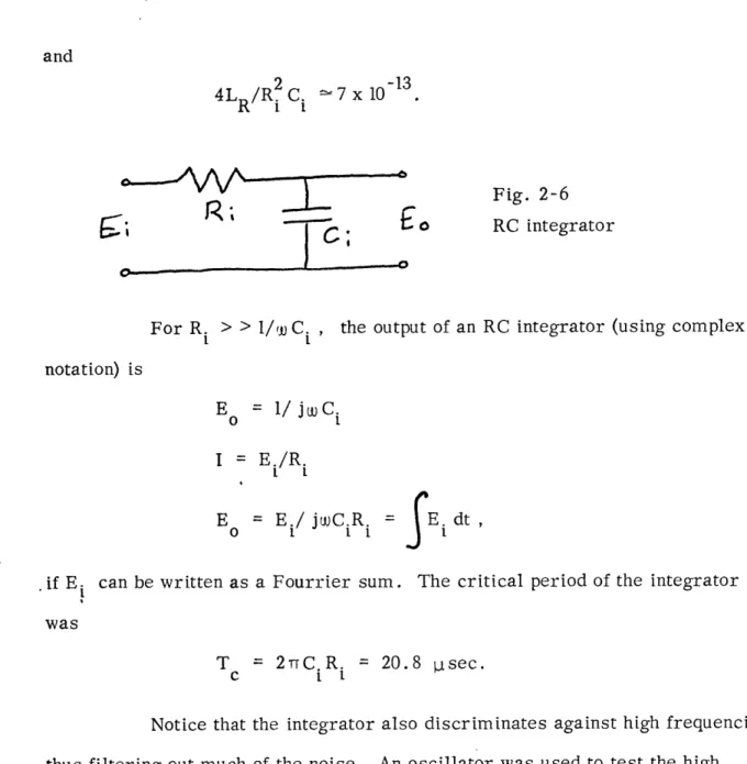 Fig.  2-6 RC  integrator