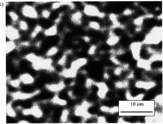 Figure  4.8:  (a)  MBE-ZnSe/c(4x4)-reconstructed  GaAs  with  Zn  and  Se  shutters  opened simultaneously;  (b)  MBE-ZnSe/c(4x4)-reconstructed  GaAs  with  a  2  minute  Zn   pre-exposure;  (c)  MBE-ZnSe/c(4x4)-reconstructed  GaAs with  1 min  Se  pre-exp