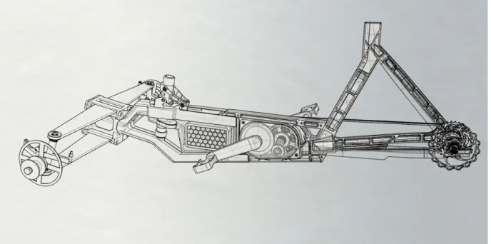Figure   2.2.4a:   Tadpole   1   Chassis   Design   with   Leaf-Spring   Front   Suspension 