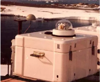 Fig. 1. The SAOZ instrument at Dumont d’Urville in the Antarctic.
