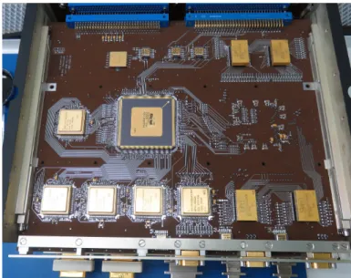 Fig. 18. EUI CEB Compression Board. The Compression Board FPGA is the large integrated circuit near the centre