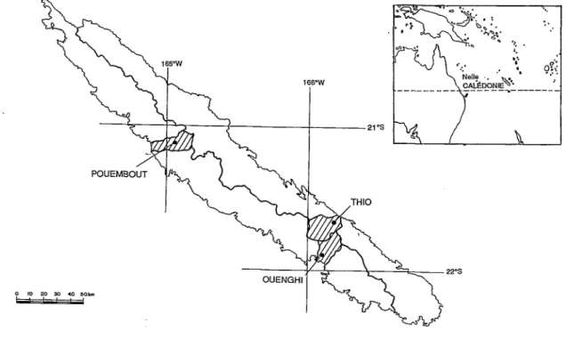 FIG.  1.  -  Nouvelle-Calédonie:  carte  de  situation. 