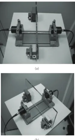 Figure 12: Experimental set-up used for determination of reflec- reflec-tions. 020406080100 0 2 4 6 8 10 Thickness (mm) Reflection coe ﬃ cient (%) Transmission coe ﬃ cient (%)