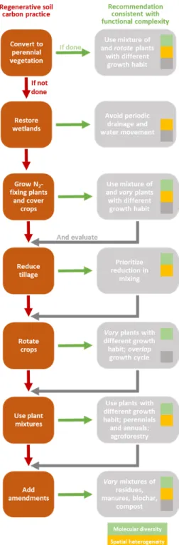 Figure 4 Regenerative soil carbon practice consistent with promotion of functional 458 