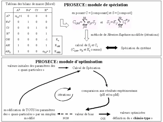 figure 1: représentation schématique du fonctionnement de PROSECE. 