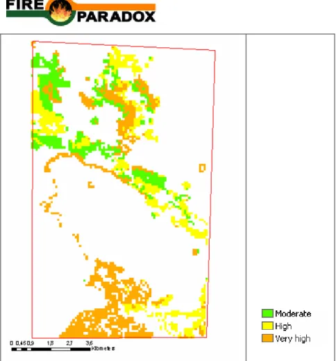 Fig. 12: Distribution of Hazard Levels in WUIs (site 3) 