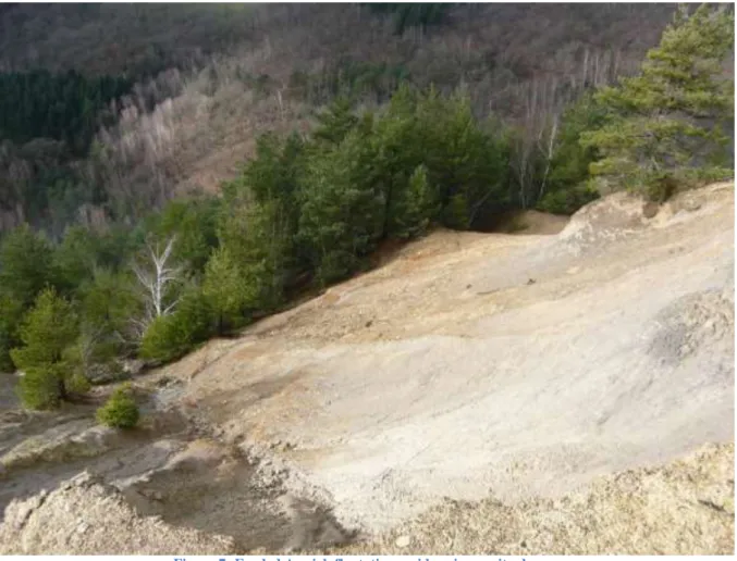 Figure 7: Eroded As-rich floatation residues in gravity dumps 