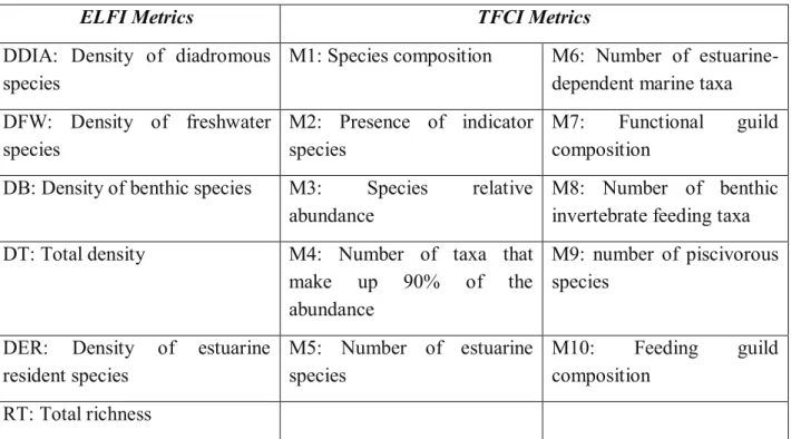 Table 6. Definition of the acronyms of metrics forming the French ELFI and British TFCI indices 