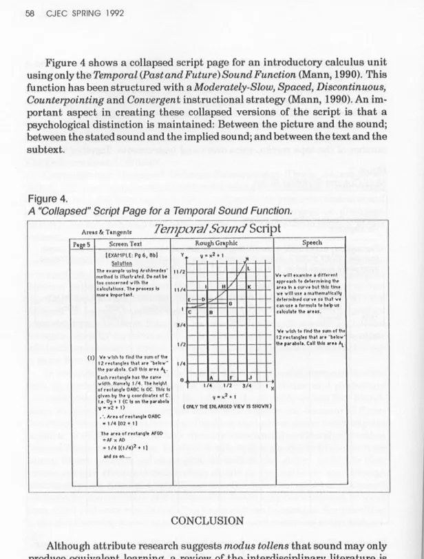 Figure  4  shows  a  collapsed  script  page  for  an  introductory  calculus  unit  usingonlytheTempomZ(PastandFuture)SoundFunction  (Mann,  1990)