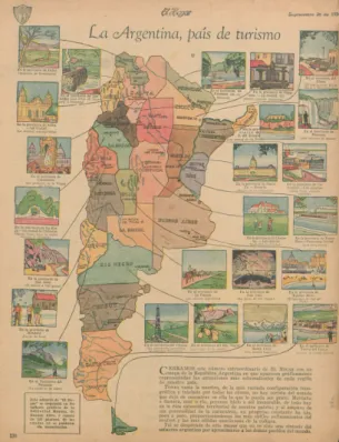 Fig. 10. Picture postcards. Up: San Juan province’s  crops (c.1920). Down: Mar del Plata (c.1912) 