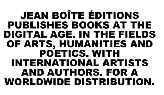 Fig. 2: Screenshot of the home page of JBE (Jean Boîte Editions) 