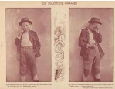 Fig. 1: (artist unknown) “Le premiere cigar.” Album Noël 1900.   