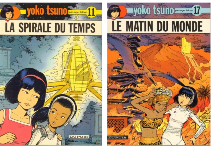 Figure 7 : couvertures des albums « Yoko Tsuno » volumes 11 (1981) et 17 (1988)