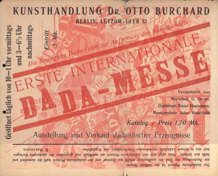 Fig. 1: Erste Internationale Dada Messe, 1920, unknown photographer