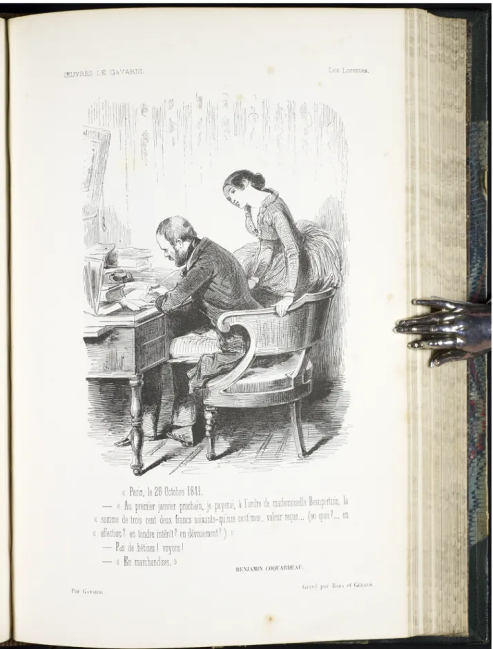 Figure 5. Gavarni, “Paris, le 26 Octobre 1841,” “Les Lorettes,” Œuvres choisies. Vol. 1