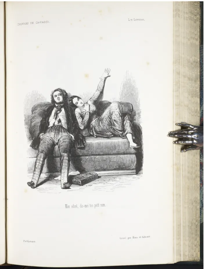 Figure 2. Gavarni, “Mon adoré,” “Les Lorettes,” Œuvres choisies. Vol. 1. Paris: J. Hetzel, 1846-1848